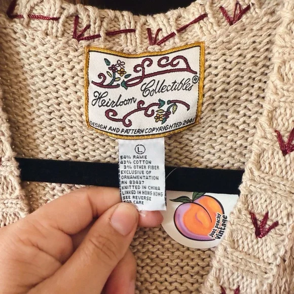 Vintage Knit Fall Vest - Picture 5 of 6